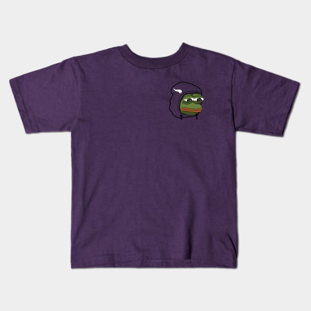 Minnesota Vikings Ultra Rare Pepe (For Purple Shirts) Kids T-Shirt by gt14199